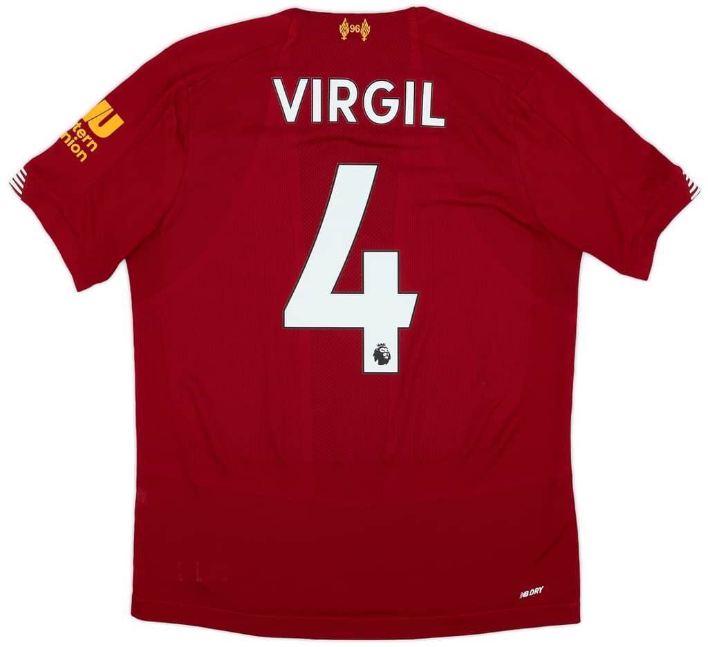 2019-20 Liverpool Home Shirt Virgil #4 - 7/10 - (S)