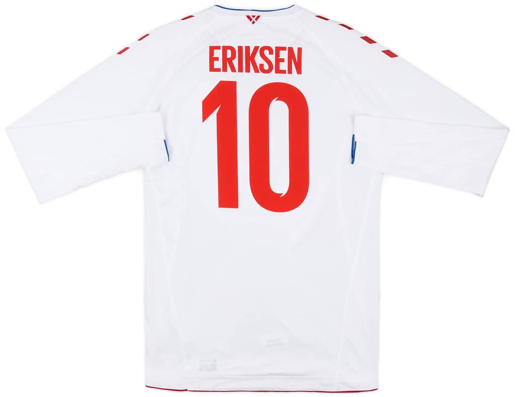 2018-19 Denmark Away Shirt Eriksen #10 (L)