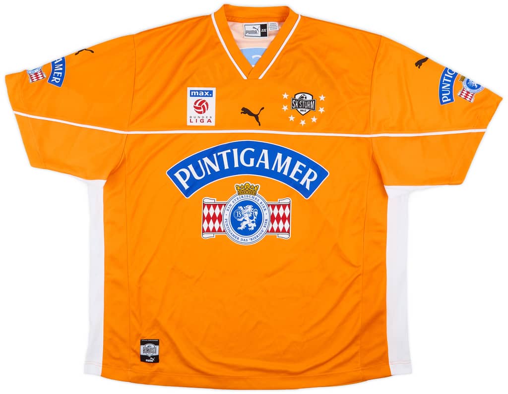 2001-02 Sturm Graz Away Shirt Strafner #7 - 9/10 - (XXL)