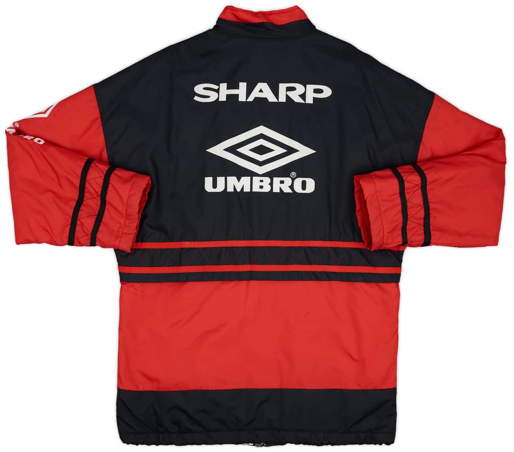 1996-97 Manchester United Umbro Padded Bench Coat - 9/10 - (S)