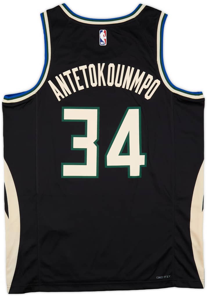 2022-25 Milwaukee Bucks Antetokounmpo #34 Jordan Swingman Alternate Jersey (L)