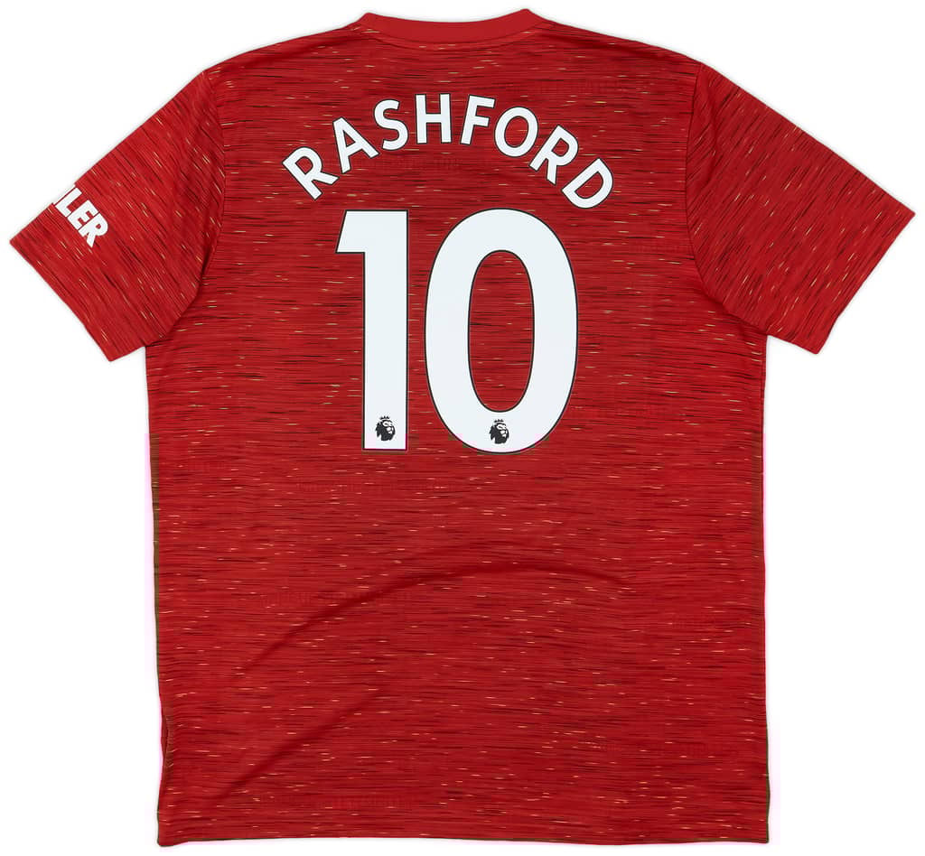 2020-21 Manchester United Home Shirt Rashford #10 - 5/10 - (XL)