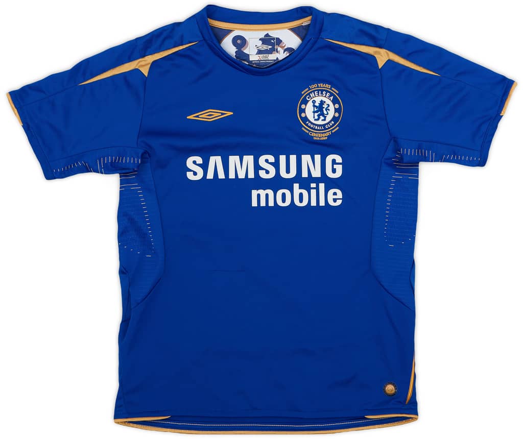 2005-06 Chelsea Centenary Home Shirt - 8/10 - (M.Boys)