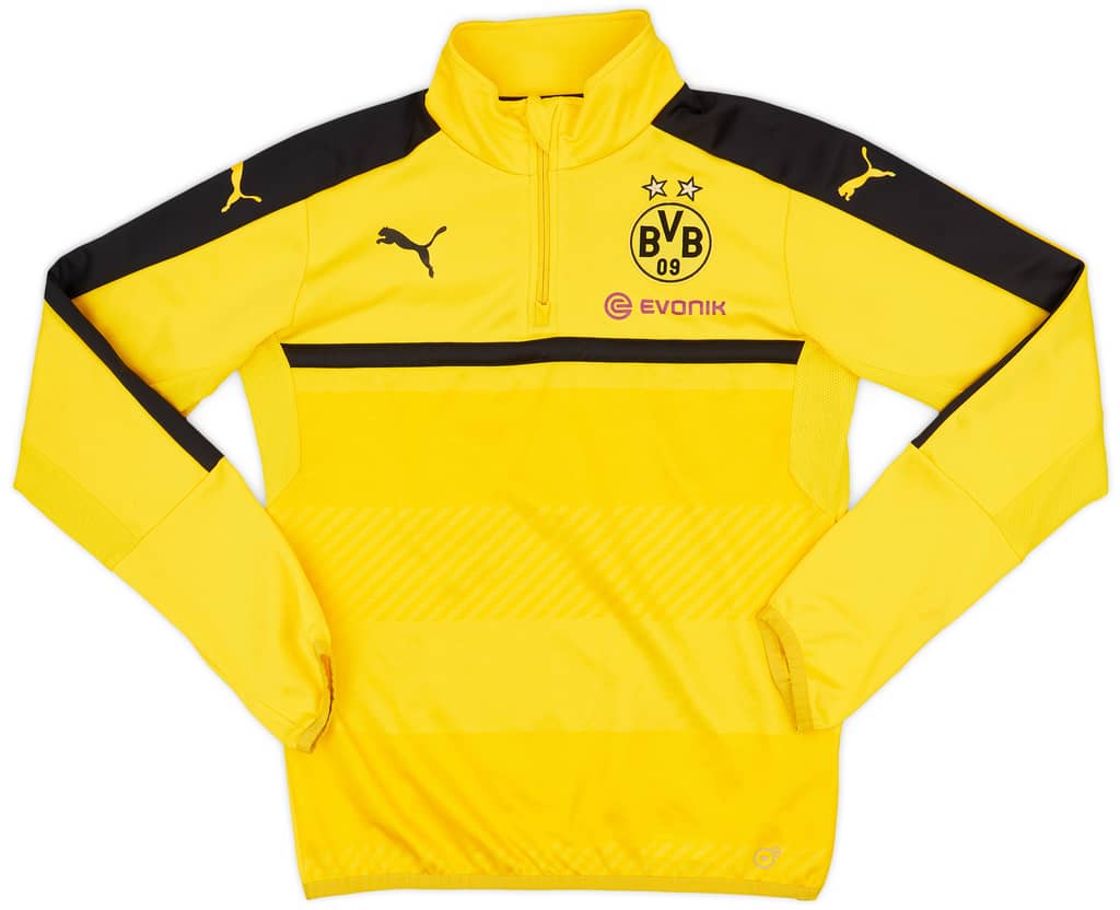 2015-16 Borussia Dortmund Puma 1/4 Zip Drill Top - 5/10 - (S)
