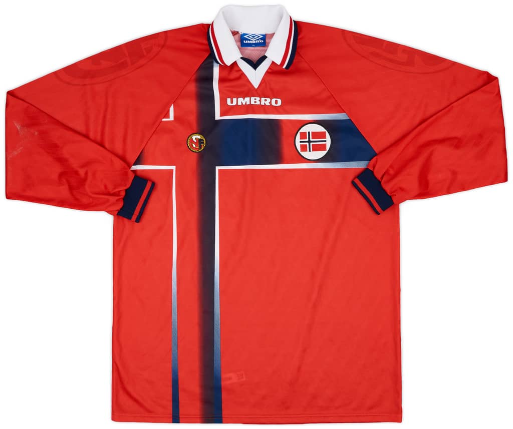 1997-98 Norway Match Issue Home L/S Shirt #17