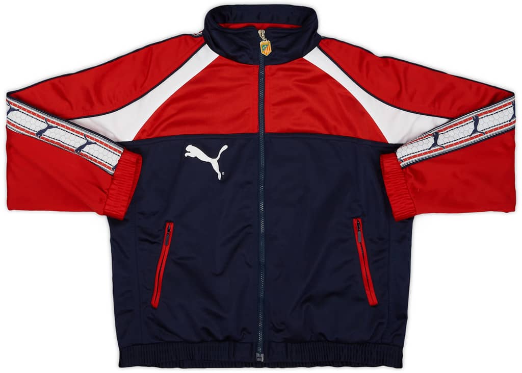 1996-98 Atletico Madrid Puma Track Jacket - 8/10 - (L.Boys)