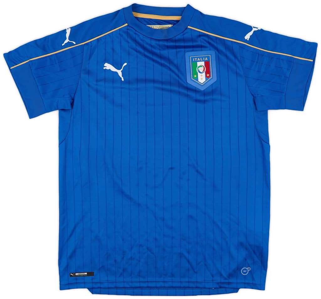 2016-17 Italy Home Shirt - 8/10 - (XL.Boys)