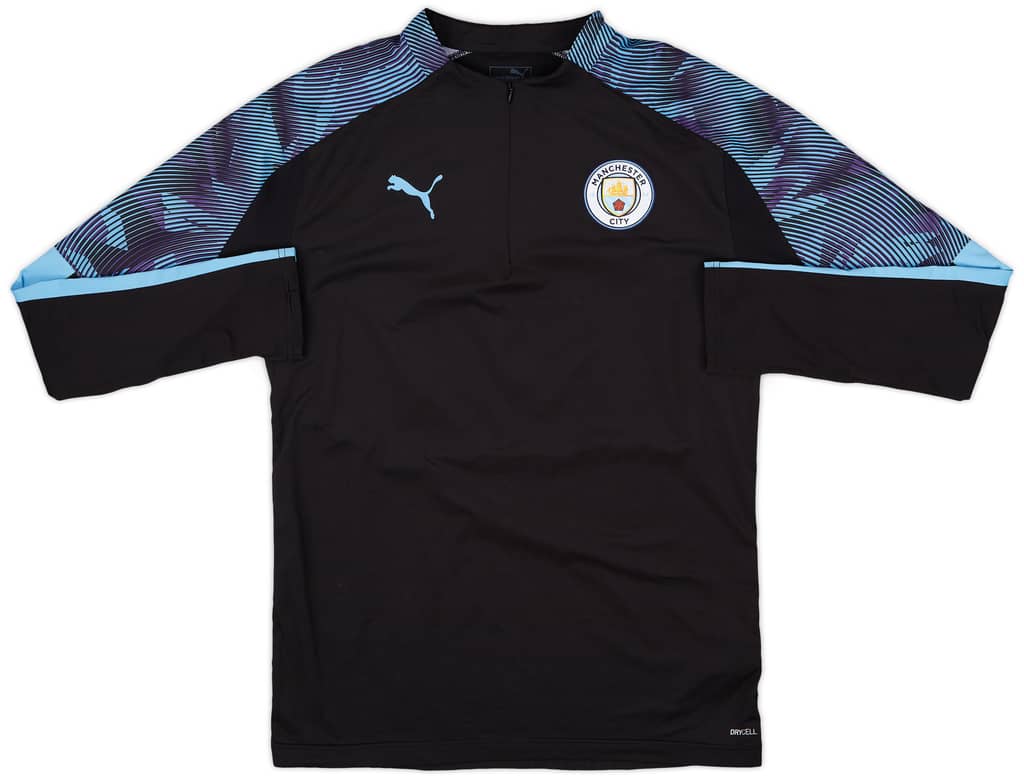 2018-19 Manchester City Puma 1/4 Zip Drill Top - 10/10 - (M)