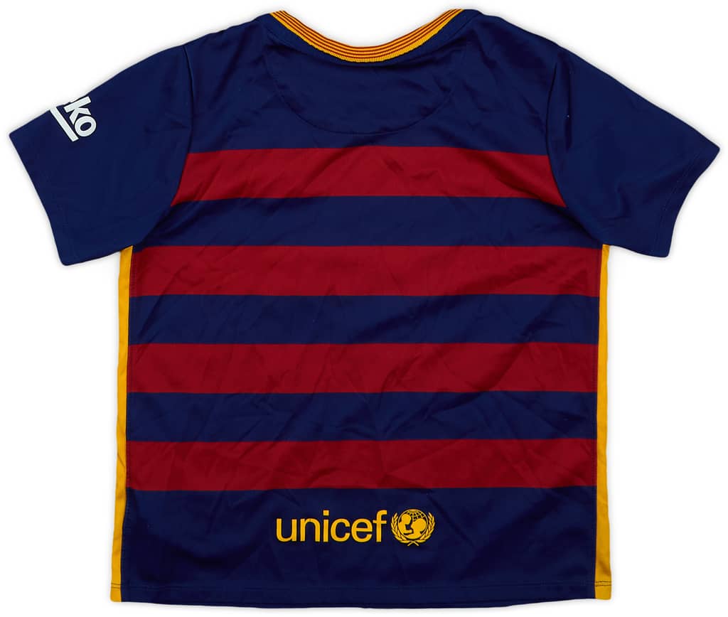 2015-16 Barcelona Home Shirt - 7/10 - (S.Boys)