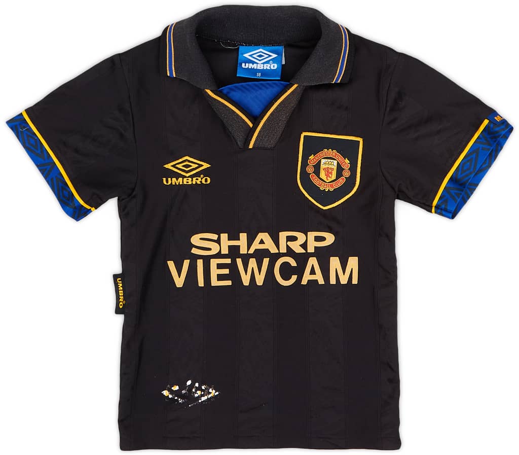 1993-95 Manchester United Away Shirt - 7/10 - (S.Boys)