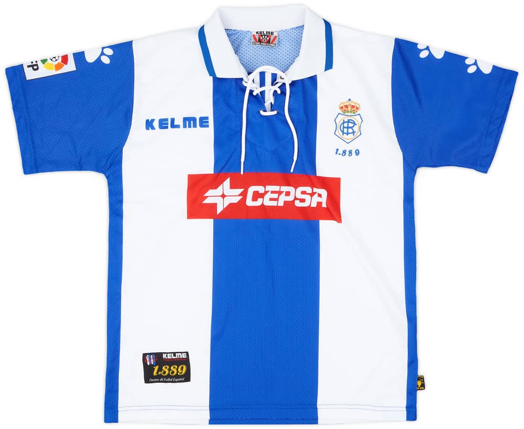 1998-00 Recreativo Huelva Home Shirt - 9/10 - (XS)