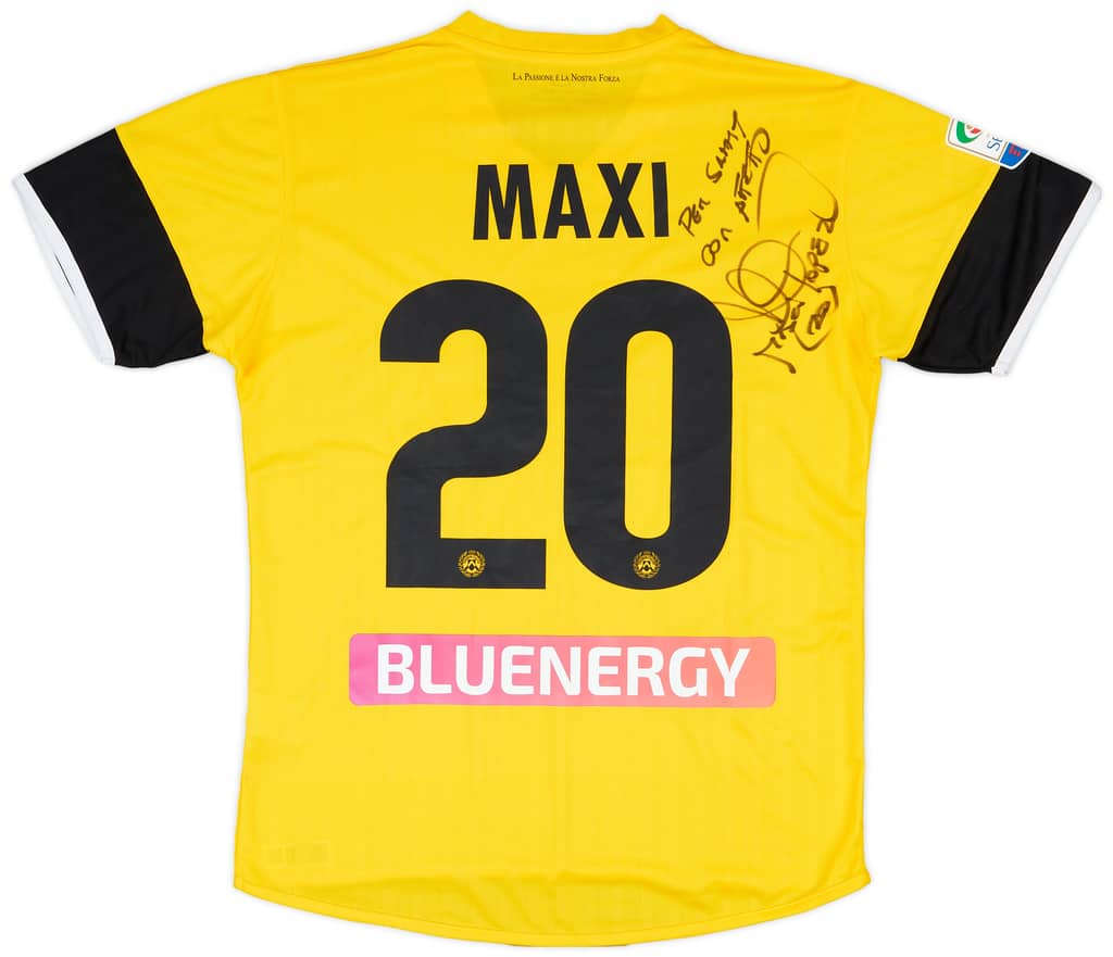 2017-18 Udinese Match Issue Signed Away Shirt Maxi #20
