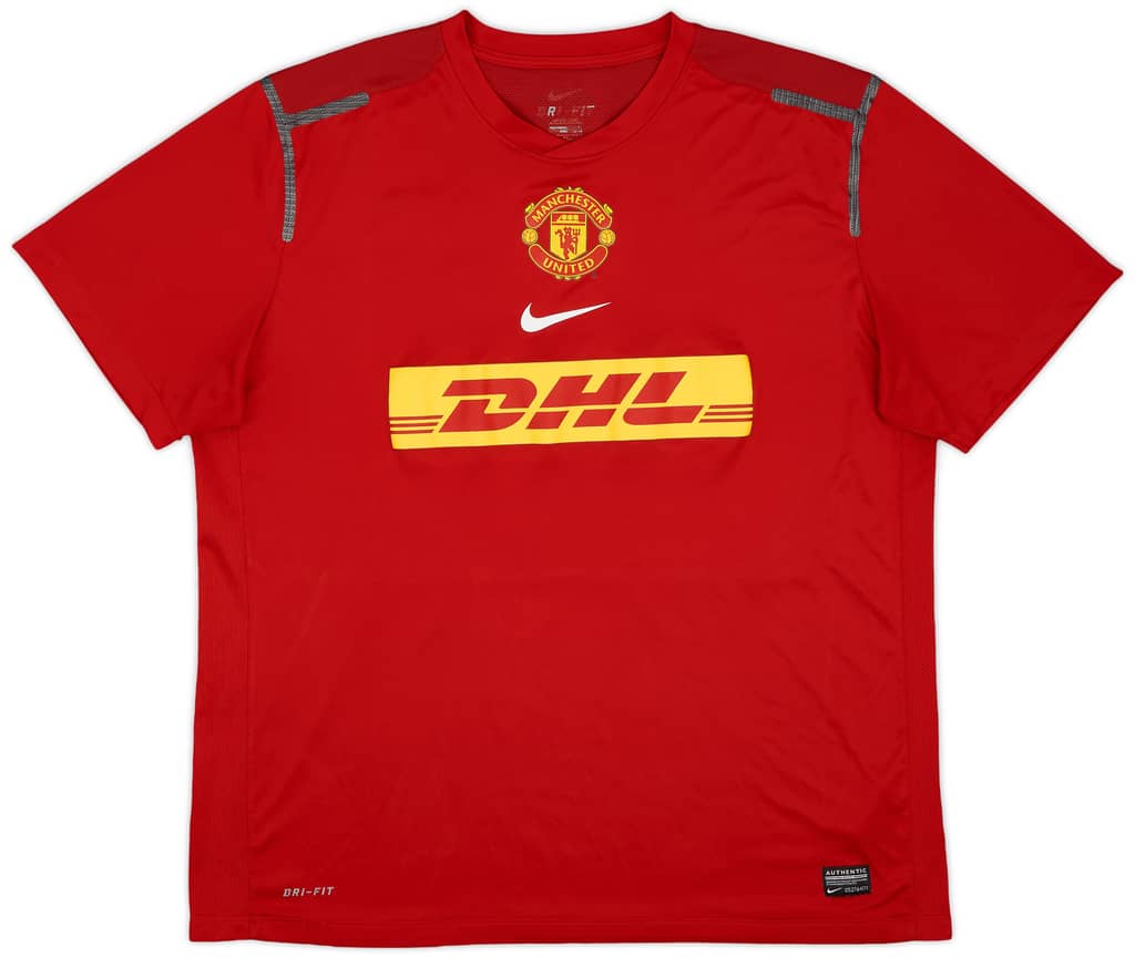 2012-13 Manchester United Player Issue Nike Training Shirt - 8/10 - (XL)