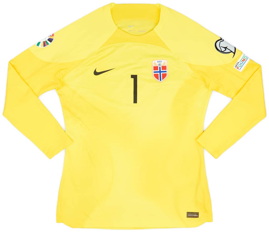 2022-23 Norway Match Issue GK Shirt Nyland #1