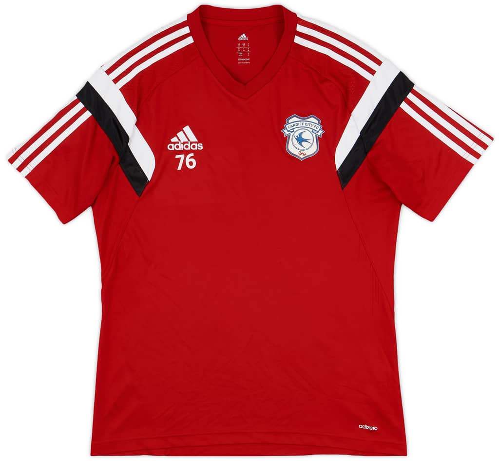 2015-16 Cardiff City Player Issue adizero Training Shirt #76 - 7/10 - (M)