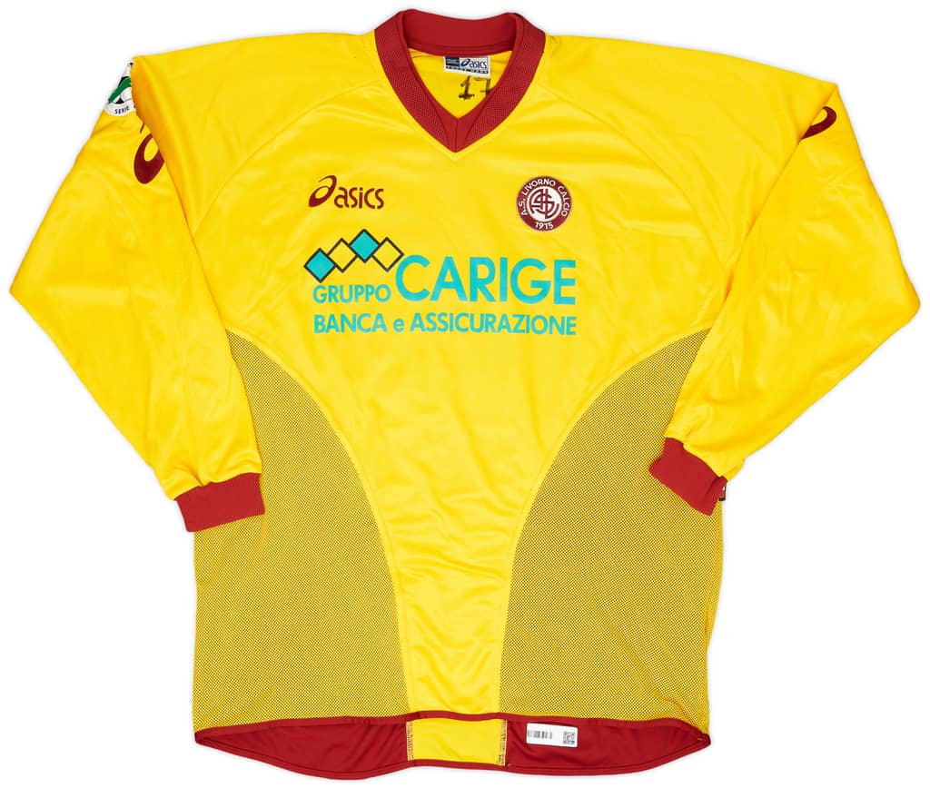 2004-05 Livorno Match Worn Third Shirt Melara #79