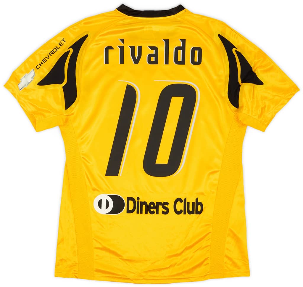 2007-08 AEK Athens Home Shirt Rivaldo #10 (L)