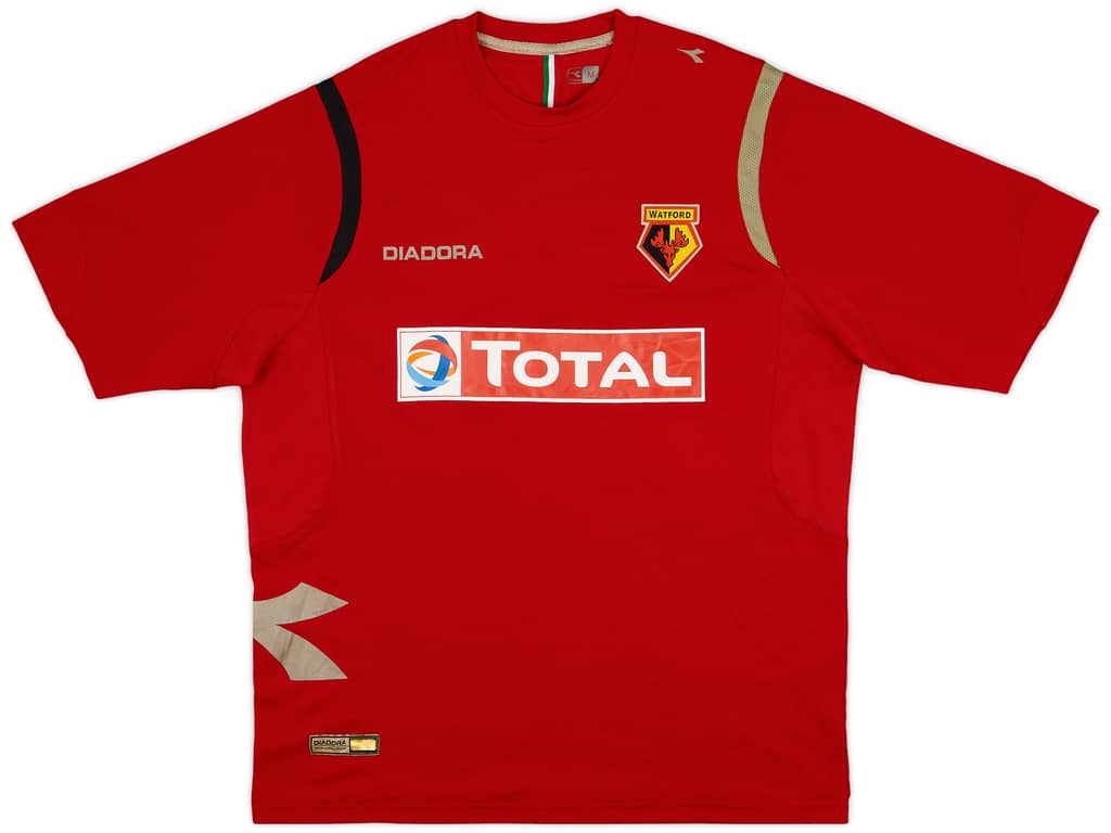 2007-08 Watford Diadora Training Shirt - 9/10 - (M)