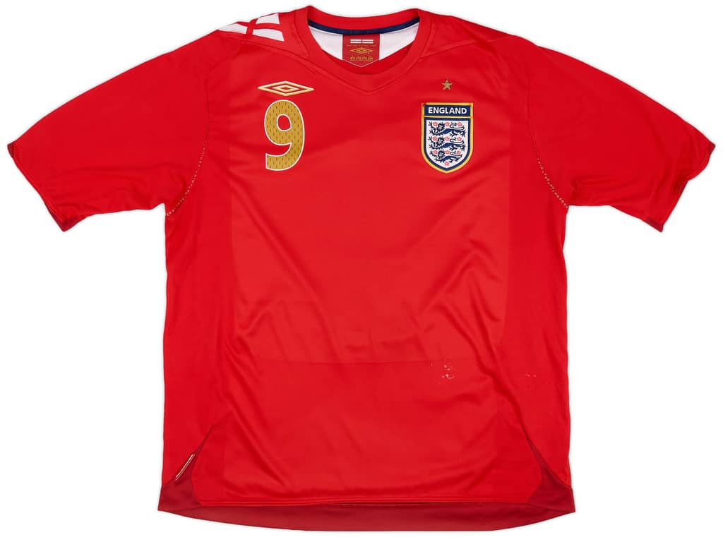 2006-08 England Away Shirt Rooney #9 - 6/10 - (XL)