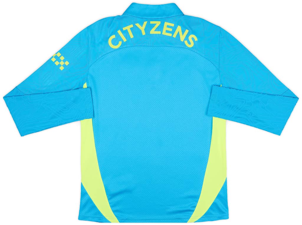 2024-25 Manchester City Player Issue 1/4 Zip Training Top #10 (Grealish) - 9/10 - (M)