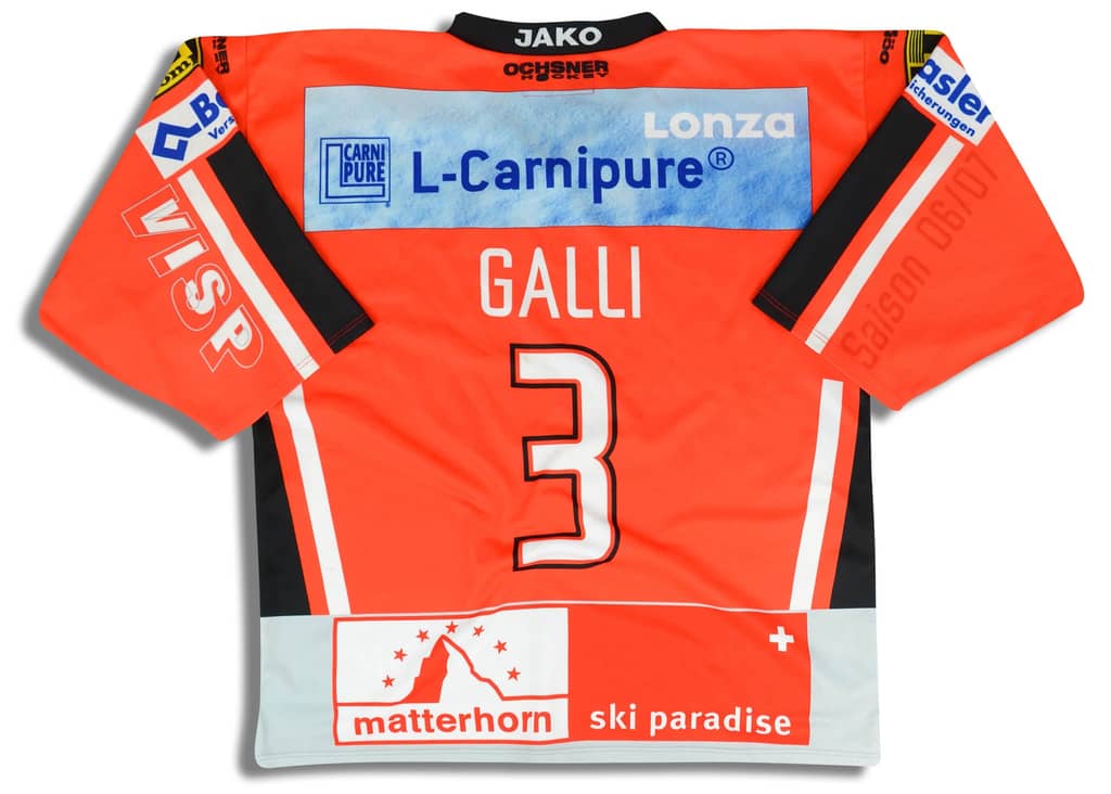 2006-07 EHC Visp Galli #3 Ochsner Jersey (Home) XL