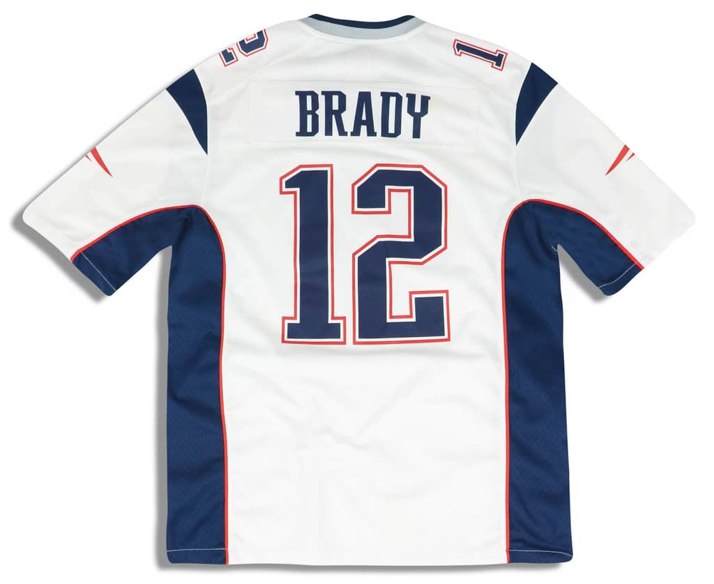 2012-18 New England Patriots Brady #12 Nike Game Jersey (Away) Y