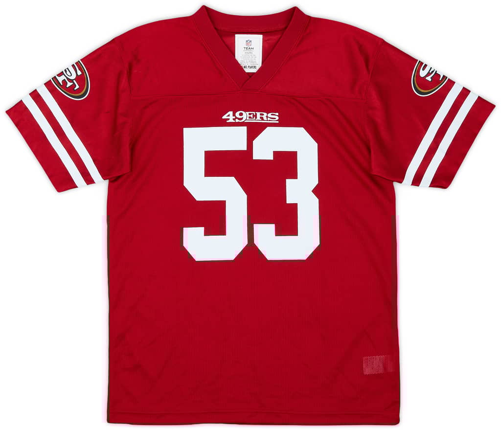 2012-16 San Francisco 49ers Bowman #53 NFL Replica Home Jersey - 8/10 - (XL.Boys)