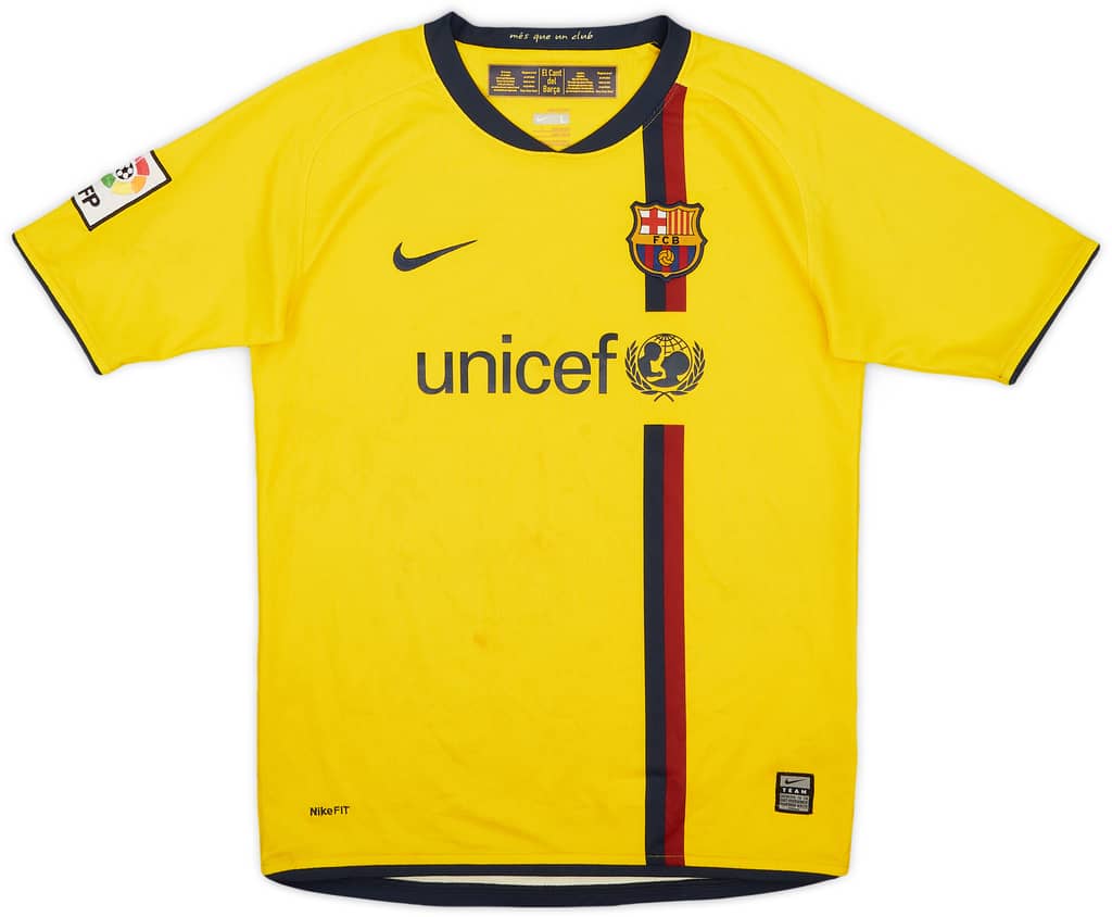 2008-10 Barcelona Away Shirt - 5/10 - (L.Boys)