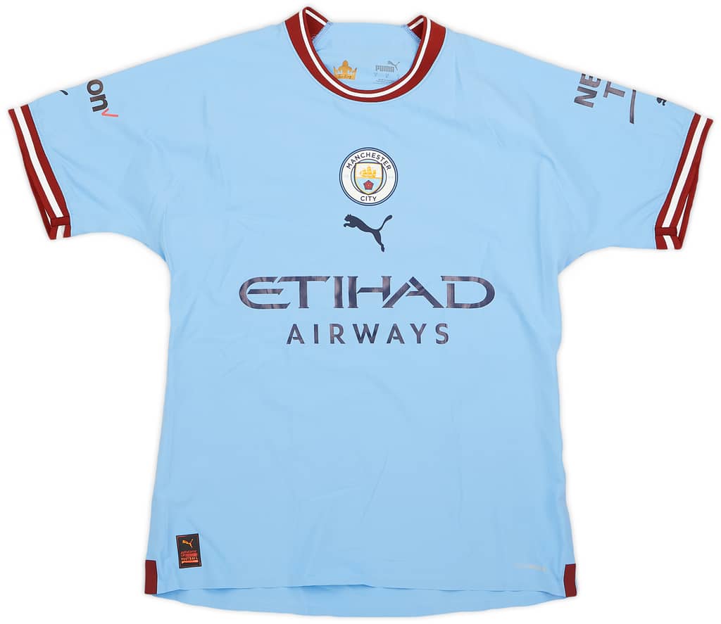 2022-23 Manchester City Match Issue Home Shirt Joao Cancelo #7