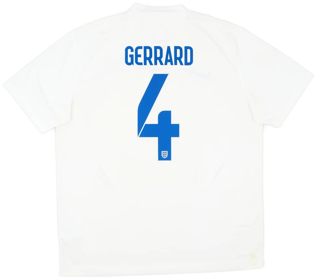 2014-15 England Home Shirt Gerrard #4 - 8/10 - (XL)
