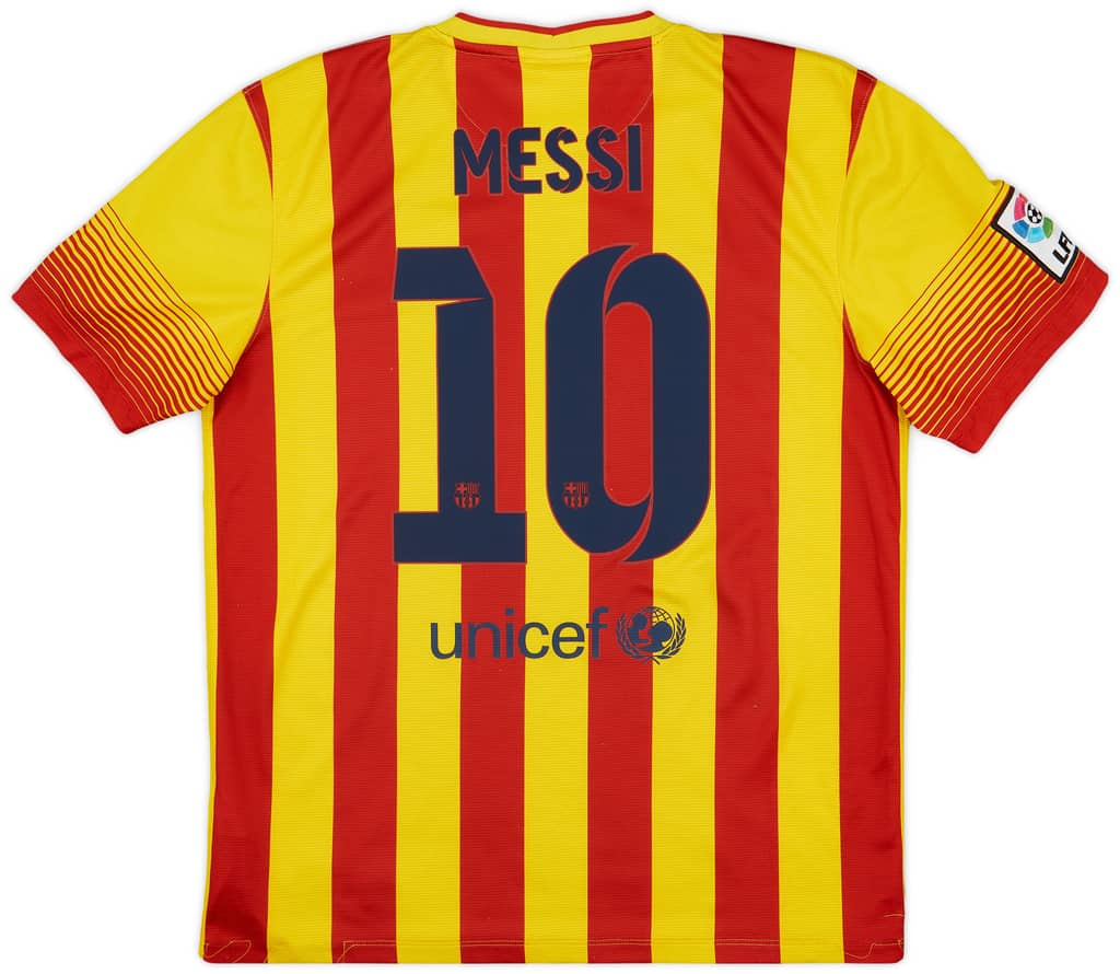 2013-15 Barcelona Away Shirt Messi #10 - 7/10 - (L)