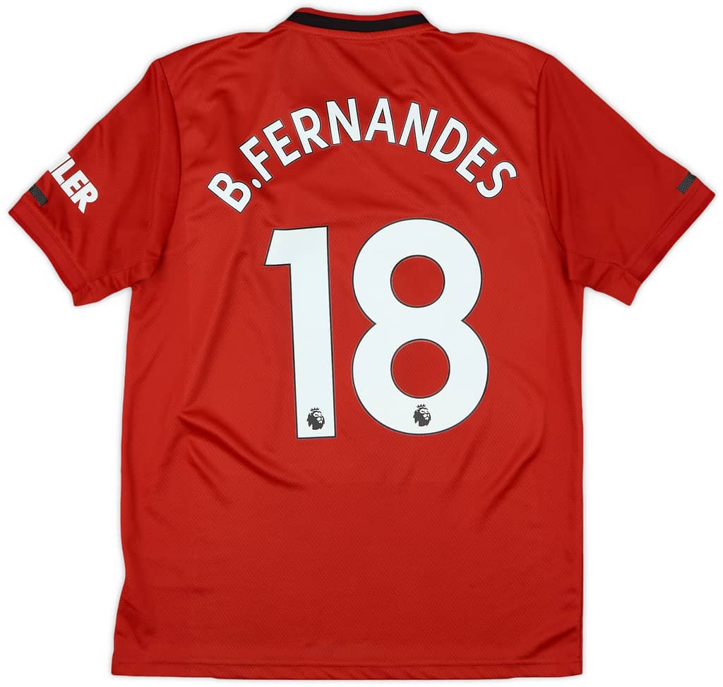 2019-20 Manchester United Home Shirt B.Fernandes #18 - 8/10 - (M)