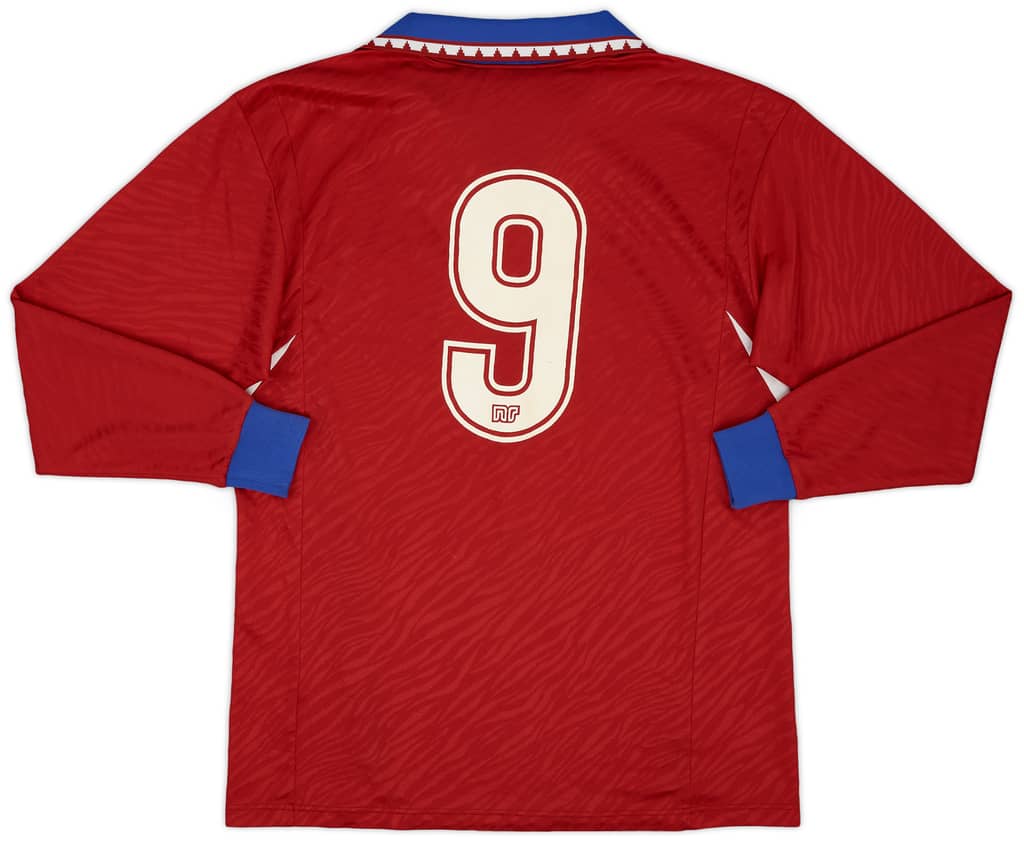 1992 Kashima Antlers Home L/S Shirt #9 - 9/10 - (L)