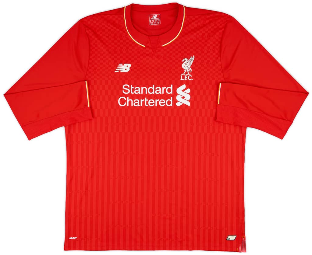 2015-16 Liverpool Home L/S Shirt Sturridge #15 - 9/10 - (3XL)