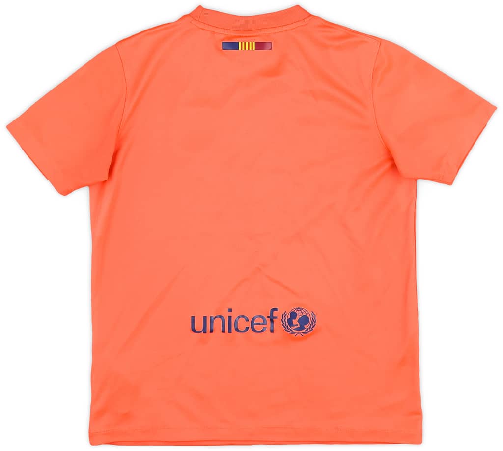2014-15 Barcelona Basic Away Shirt - 7/10 - (M.Boys)
