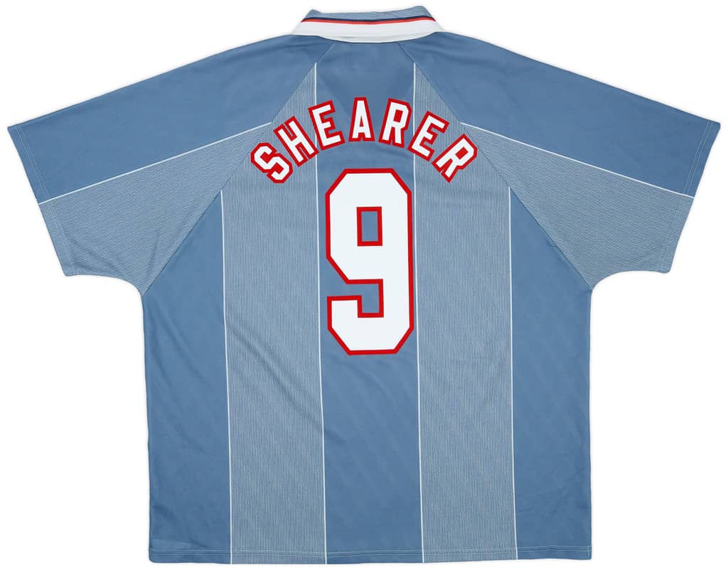 1996-97 England Away Shirt Shearer #9 - 8/10 - (XXL)