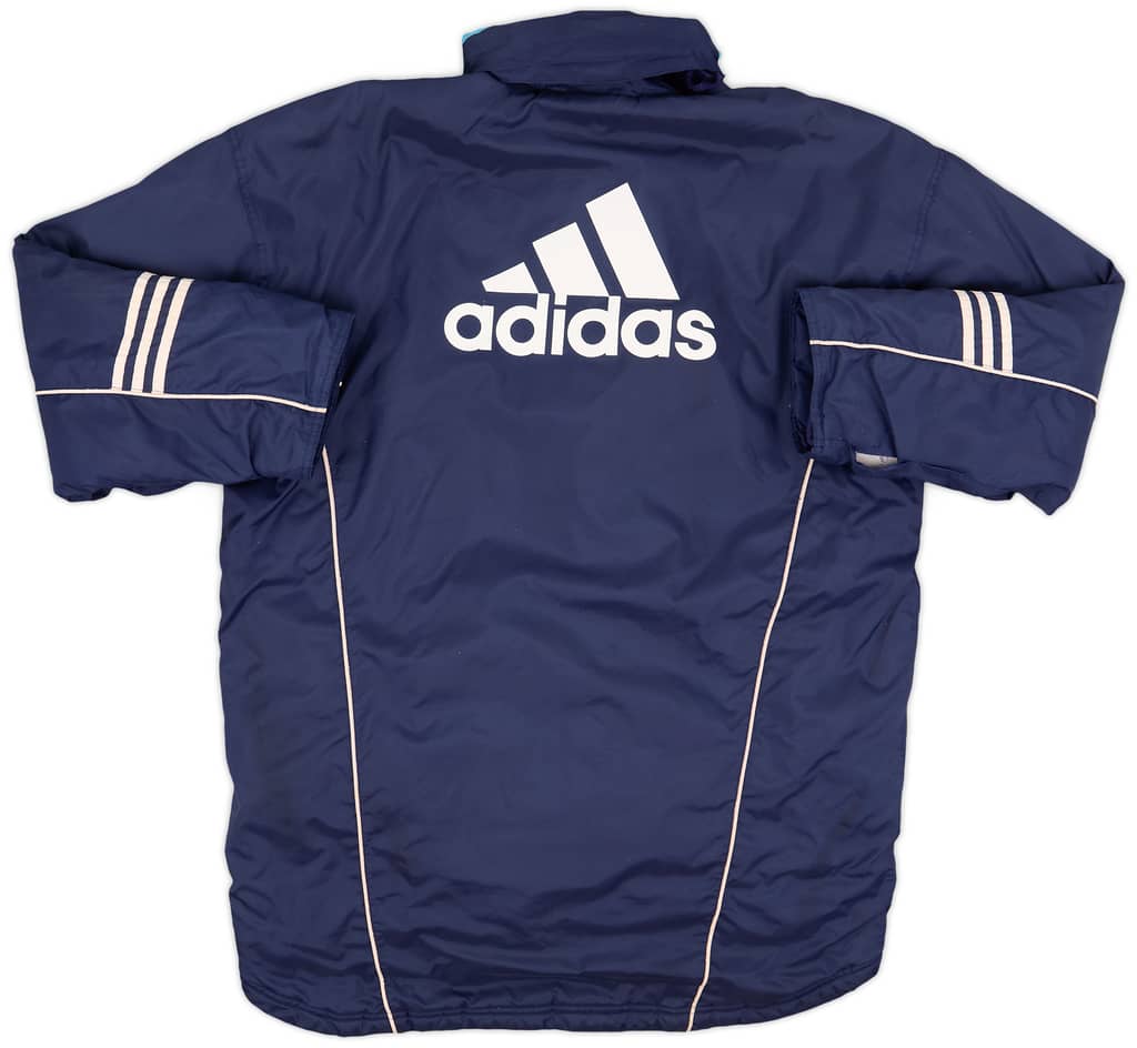 2000-01 Olympique Marseille adidas Padded Bench Coat - 7/10 - (L/XL)