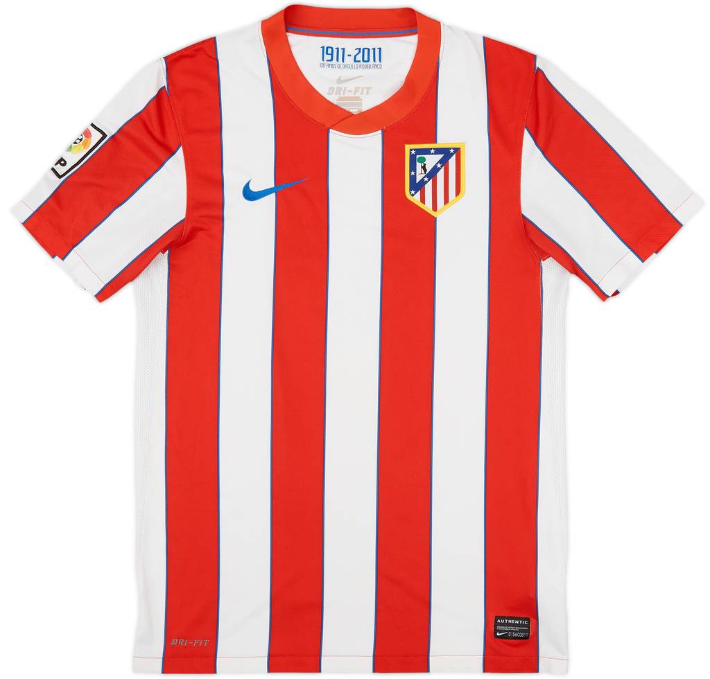 2011-12 Atletico Madrid Home Shirt - 7/10 - (S)