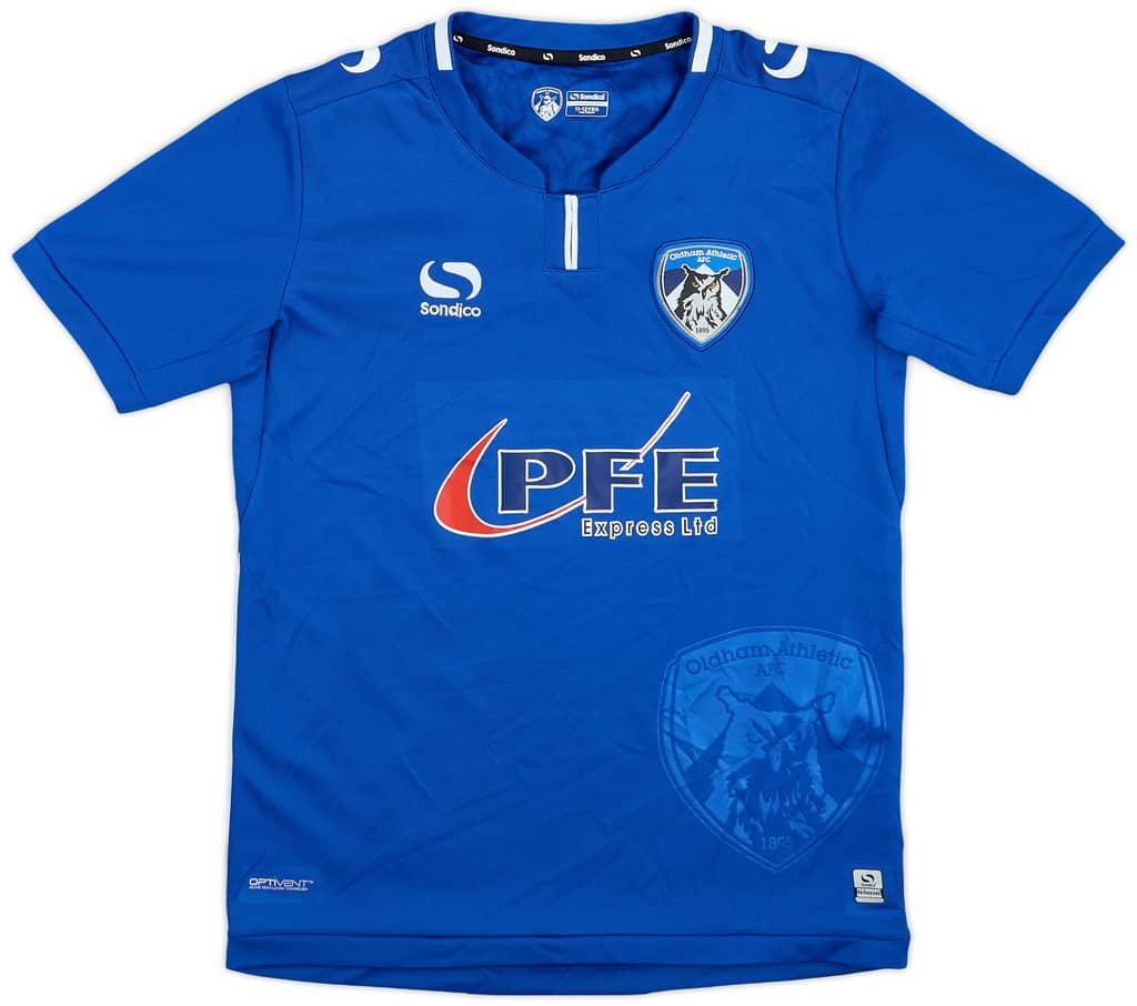 2017-18 Oldham Home Shirt - 9/10 - (M.Boys)