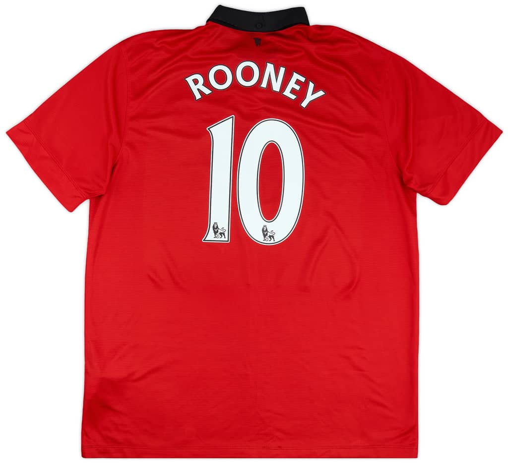 2013-14 Manchester United Home Shirt Rooney #10 - 5/10 - (XL)