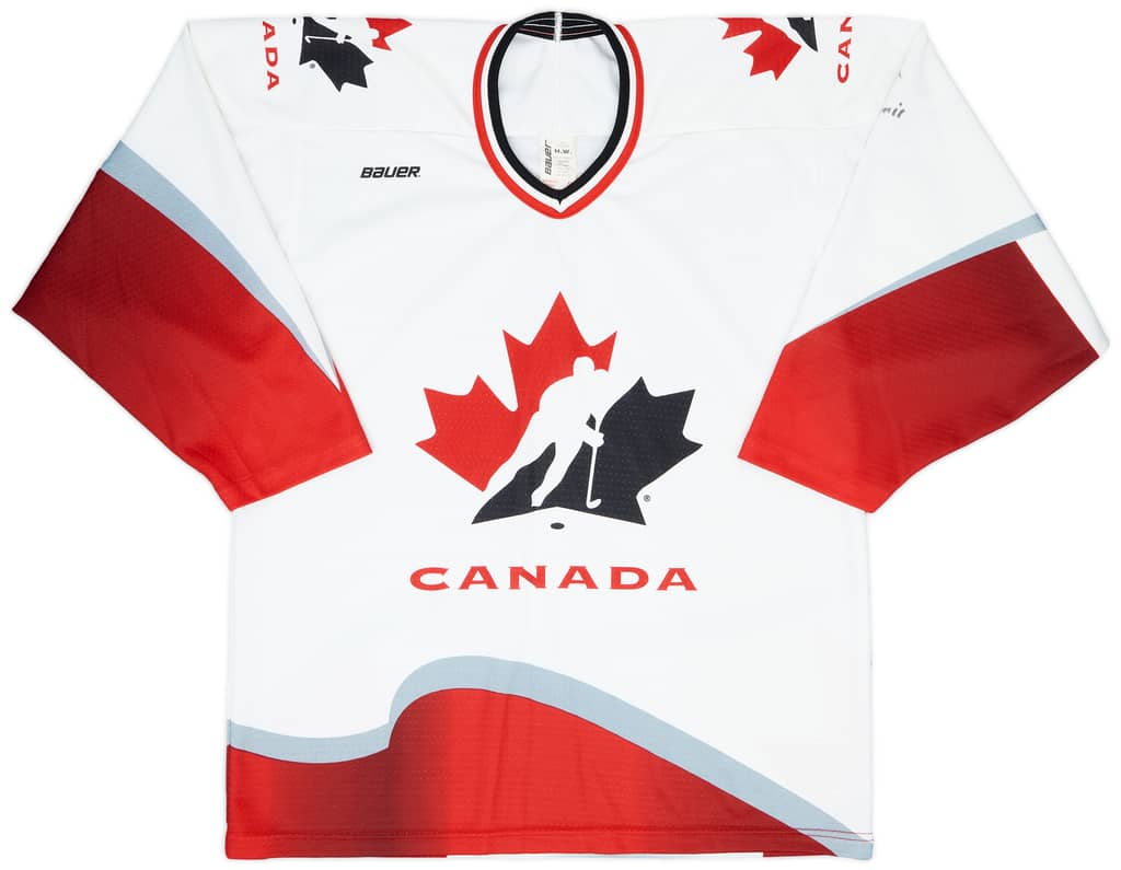 1996-98 Canada National Hockey Team 'Signed' Bauer Home Jersey - 8/10 - (M)