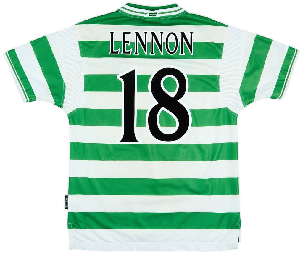 1999-01 Celtic Home Shirt Lennon #18 - 5/10 - (L)
