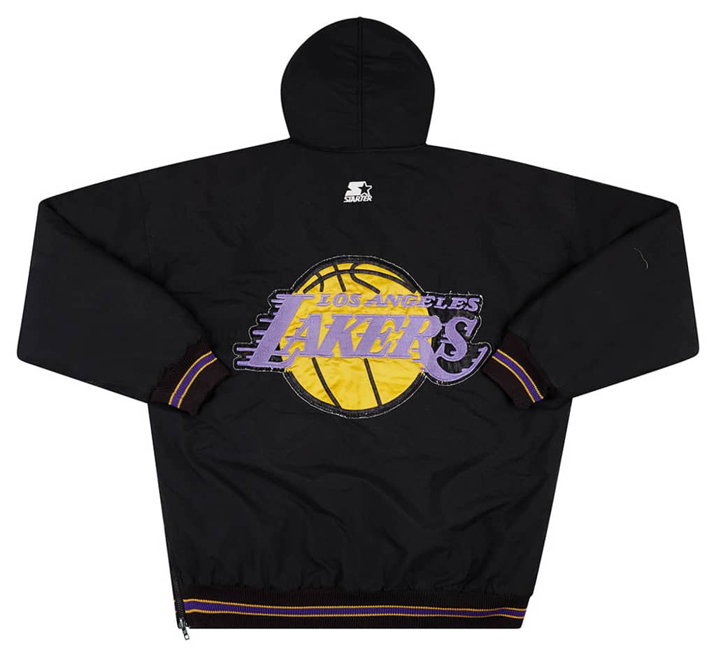 1980s LA Lakers Starter Hooded Rain Coat L