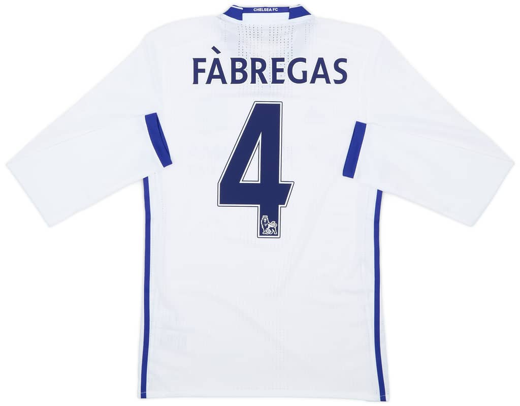 2016-17 Chelsea Player Issue Third L/S Shirt Fabregas #4 (S/M)
