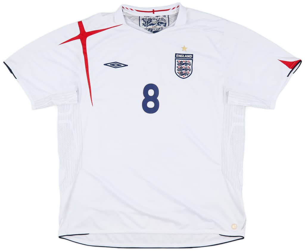 2005-07 England Home Shirt Lampard #8 - 7/10 - (XXL)