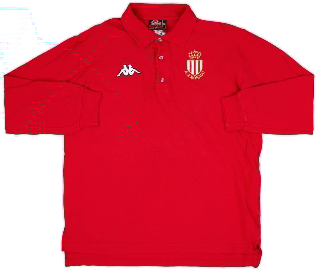 1998-99 Monaco Kappa Polo L/S Shirt - 9/10 - (XL)