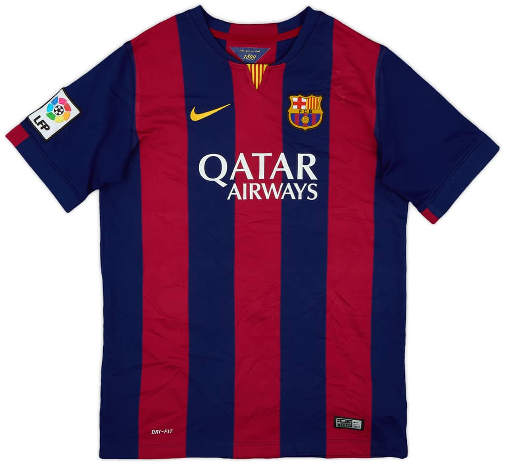2014-15 Barcelona Home Shirt - 8/10 - (XL.Boys)