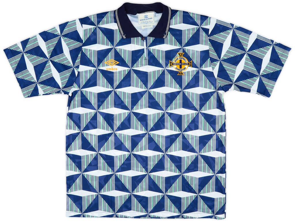1990-92 Northern Ireland Away Shirt - 8/10 - (L)