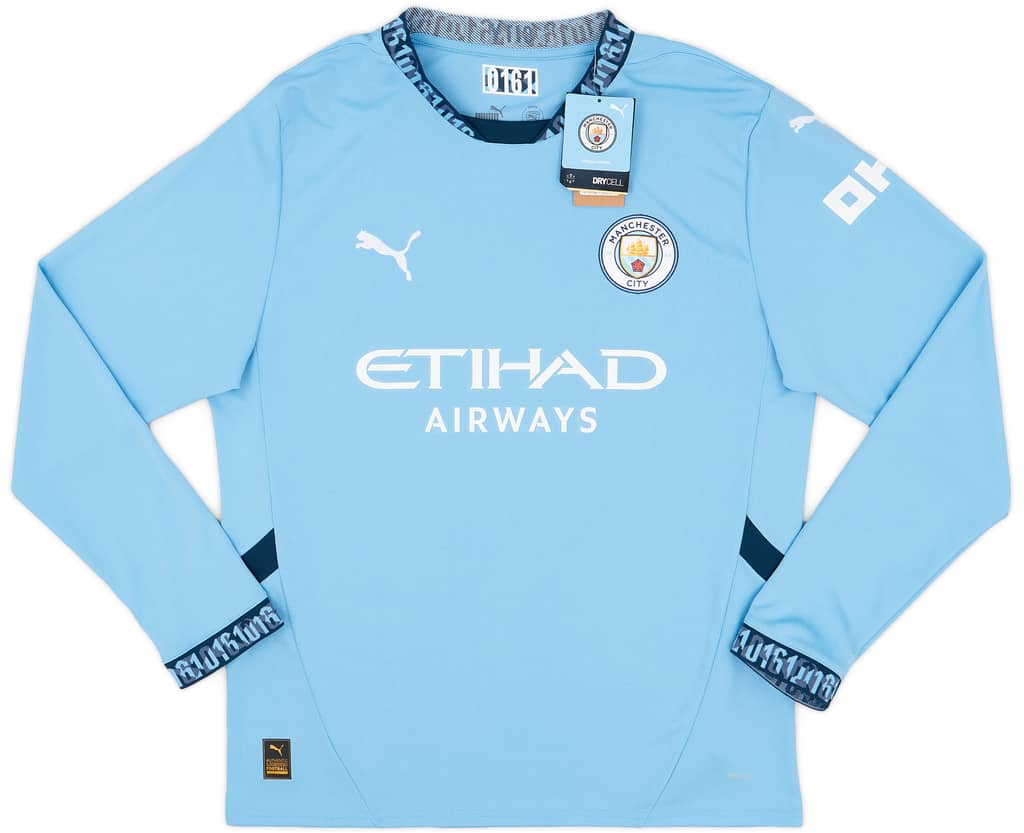 2024-25 Manchester City Home L/S Shirt Haaland #9