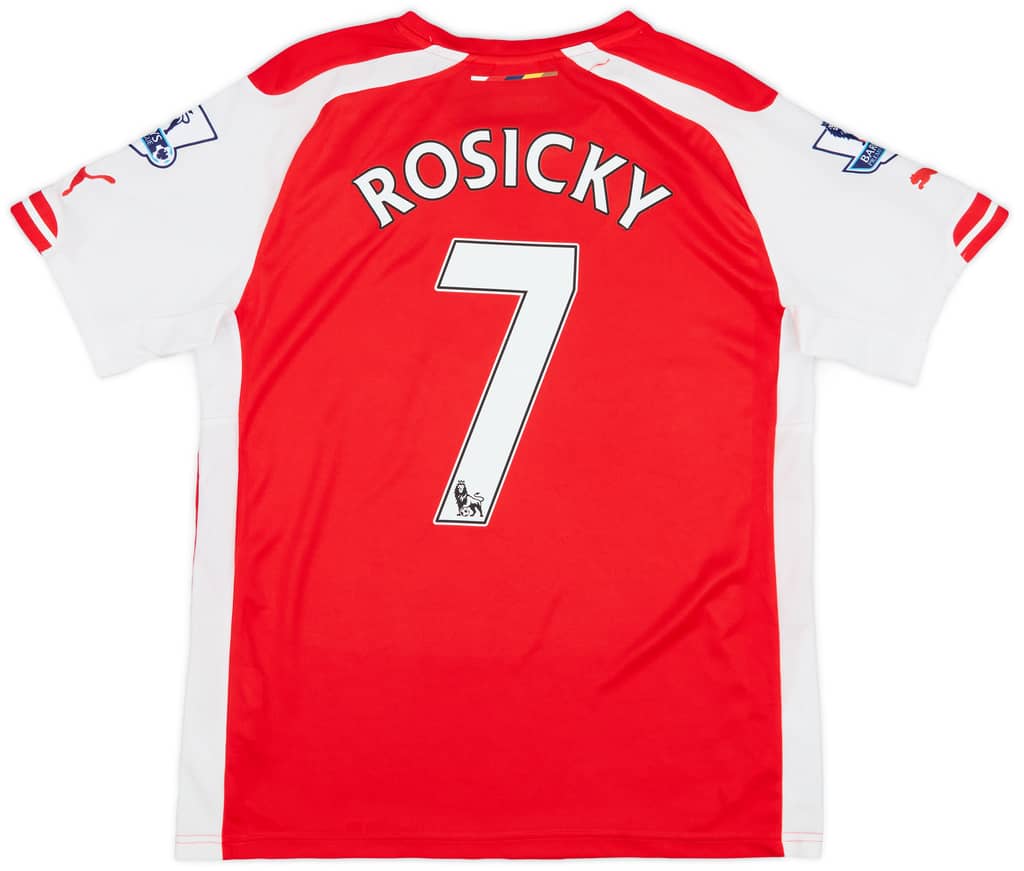 2014-15 Arsenal Home Shirt Rosicky #7 - 7/10 - (S)